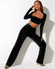 Image de Pantalon Mozra en velours noir