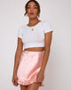 Image de la mini-jupe Trega en satin Peach