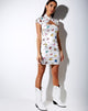 Image de Tuli Bodycon Dress in Cream Butterfly