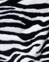 Tricot zébré noir et blanc