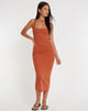 Image de la robe midi Uzma en Picante