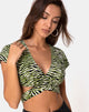 Image de Valiza Top in Zebra Fluro Green