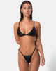 Image de Valter Bikini Top in Black Oil Snake