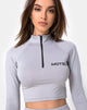 Image de Vanya Crop Top in Grey Motel