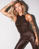 Image de Vavo Vest Top in Dark Boa Brown
