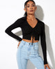 Image de Venema Long Sleeve Top in Rib Black