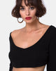 Image de Vile Top in Rib Black