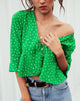 Image de Vinequa Blouse in Mini Diana Dot Green