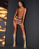 Image de MOTEL X IRIS Wawi Crop Top en PU Chocolat