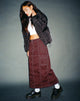 Image de la jupe Widya Redwood White Top Stitch