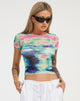 Image de Wityra Crop Top en Multi Blur Orb Navy