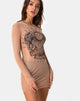 Image de la robe Wyatt en Alchemy Net Taupe