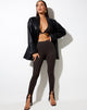 Image de marque du pantalon Xaya en côtes Perle noircie