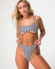 Image de Xeona Maillot de bain à rayures noires et blanches