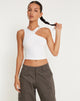 image de Xylia Crop Top in Lycra White