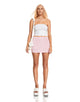Image de la mini-jupe Ima en Baby Pink Silver Stud Hotifix