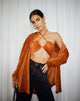 Image de Chemise oversize Dael en velours rouille