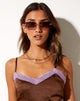 Image de marque : Lunettes de soleil Yumi en noir et or