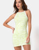 Image de Zamora Bodycon Dress in Classic Zebra Lime