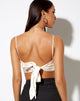 Image de Zashe Cami Top in Satin Ivory