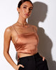 Image de Zashe Cami Top in Satin Rose Gold