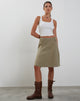 Image de Zeera Cargo Midi Skirt in Biscotti