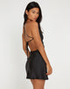 Image de Mini robe Zenita en satin noir
