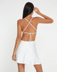 Image de Mini robe Zenita en satin ivoire