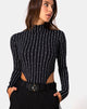 Image de Zepani Bodice in Barbed Wire Black