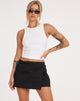 Image de Zephyr Mini Cargo Skirt in Cotton Drill Black