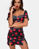 Image de Zida Mini jupe en satin extensible Last Rose Black