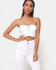 Image de Zipshi Crop Top in White