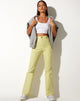 Image de Zoven Flare Trouser in Green Geo Retro
