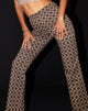 Image de marque de MOTEL X IRIS Pantalon évasé Zoven avec chaîne enchevêtrée Dark Brown