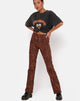 Image de Zoven Trouser in Ditsy Leopard Orange
