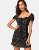 Image de Zudema Mini Dress in Pretty Petal Black