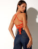 Image de Nara Crop Top in Rib Tangerine
