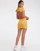 IMAGE DE Mini robe Enya en jaune d'œuf côtelé