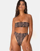 Image de Izarla Bikini Top in Snake Taupe