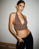 image de Nanda Crop Top in Chain Tangle Dark Brown