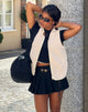 Image de Xiel Zip Up Borg Vest in White