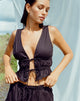 image de Kayson Crop Top in Poplin Black