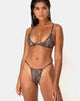 Image de Valter Bikini Top in Snake Taupe