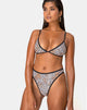 Image de Varna Bikini Top in Mini Tiger with Black Binds
