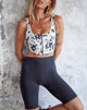 Image de Elci Corset Top in Dalmatian Black and White