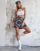 Image de la mini-jupe Sheny en bandana Placement noir