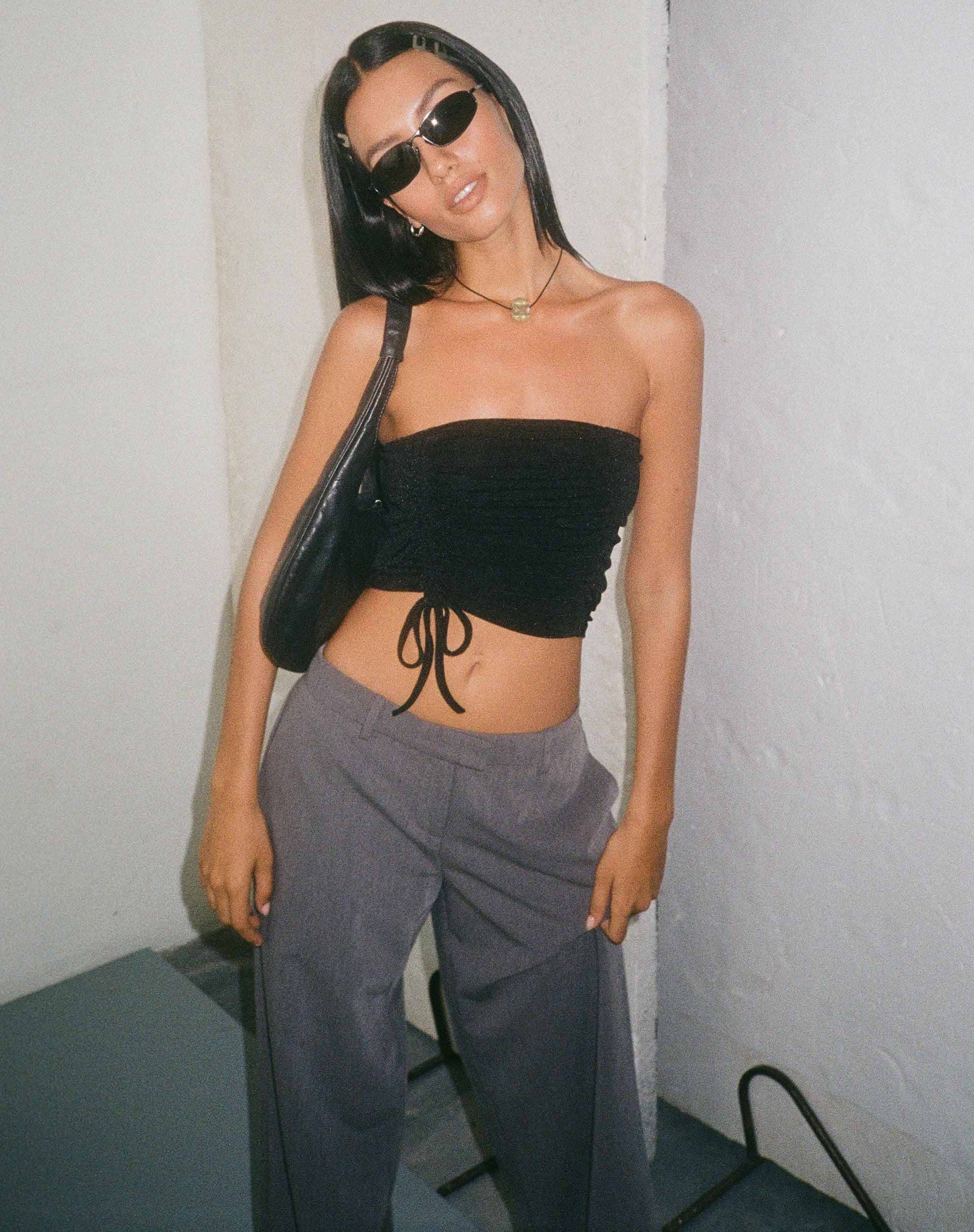 Image de MOTEL X JACQUIE Top bandeau Verena en noir