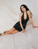 Image de Maruko Mini robe en satin noir