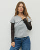 Image de Clio Baggy Tee in Grey Marl