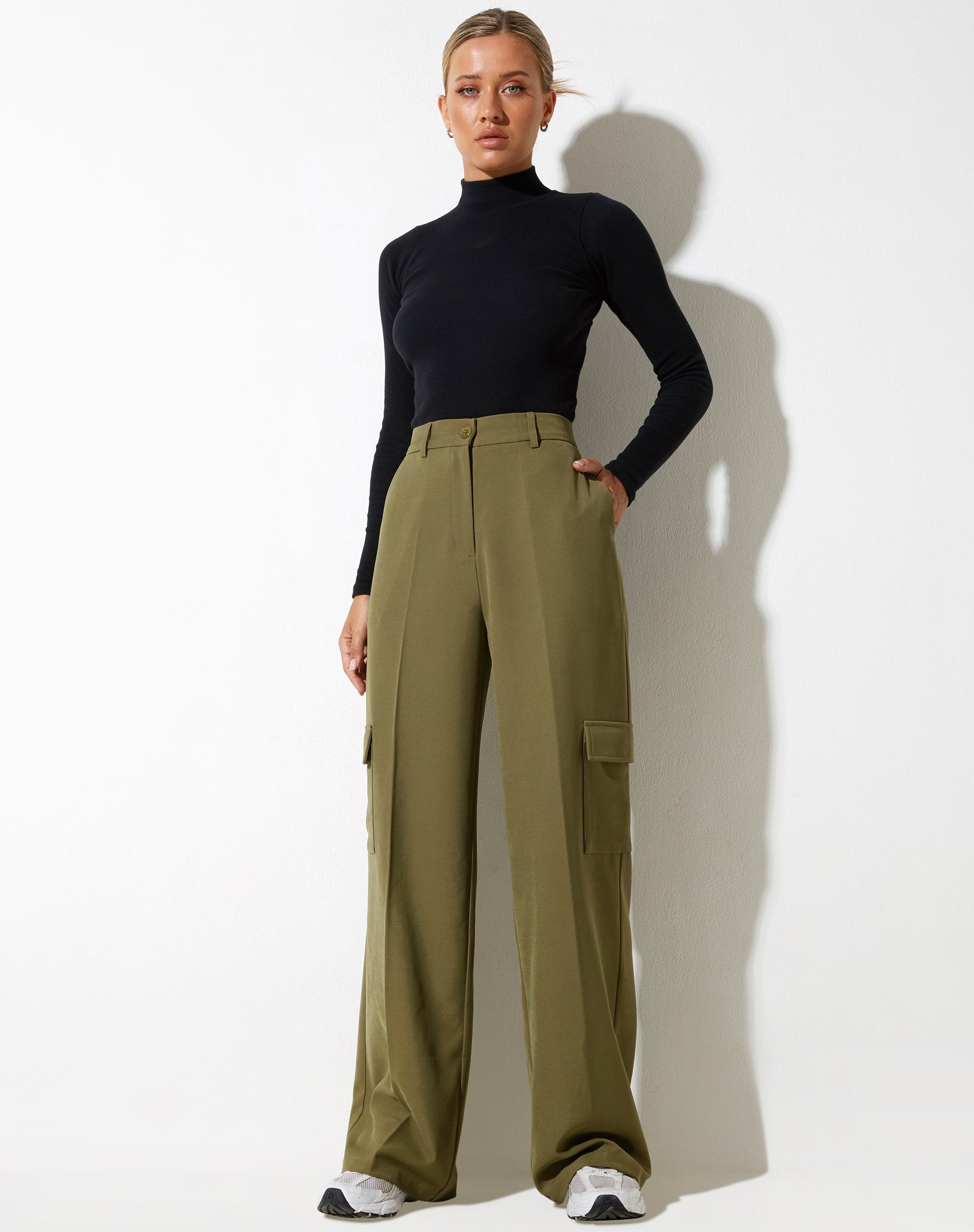 Image de Abba Trouser in Cargo Pocket Olive